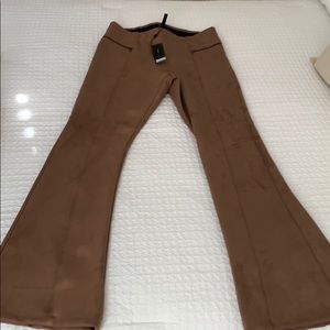 Bcbg maxazria light mocha flare pants